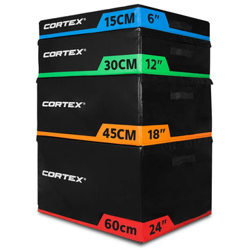 Cortex Soft Plyo Box Stacking Set 4 Piece 15-60cm Progressive
