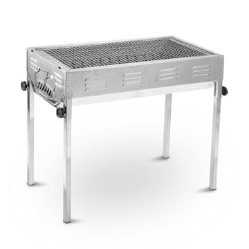 Stainless Steel Portable Charcoal BBQ Grill Japanese Style Adjustable Height