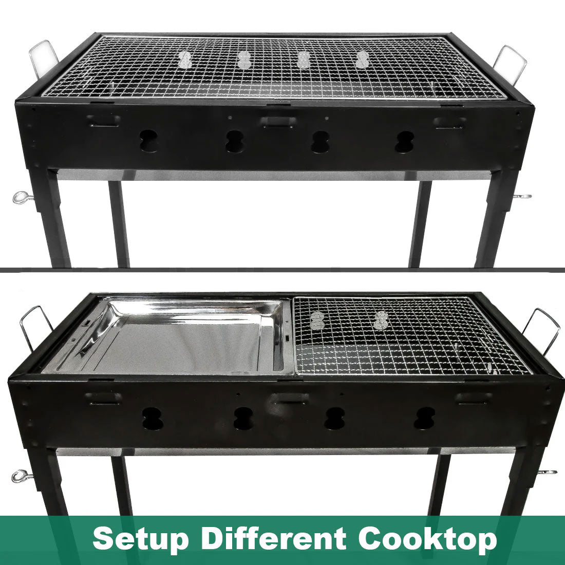 Large Portable Charcoal BBQ Grill Japanese Style Suiting 4-8 People
