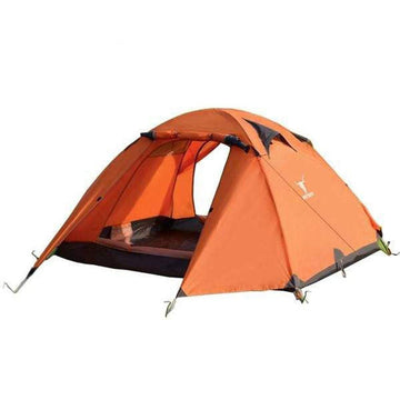 Pekynew 2 Person Camping Tent Lightweight Waterproof Hiking Orange
