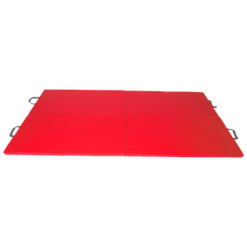 Vortaz Folding Exercise Mat 240x122x4cm Red Vinyl 8-Section