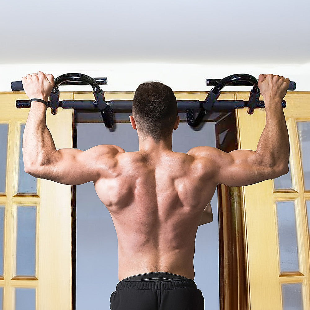 Doorway Pull Up Bar Home Gym Workout Heavy Duty Steel 135kg