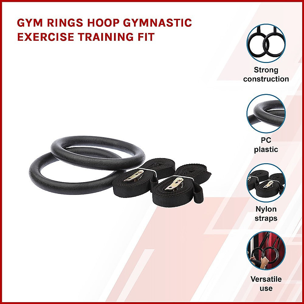 Gymnastic Rings 240mm for Upper Body Strength Training Adjustable Straps
