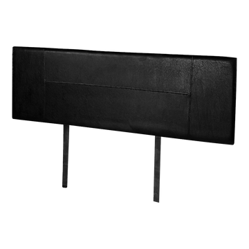 PU Leather King Bed Headboard with Stitched Detail Black