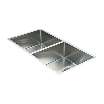 Vortaz 304 Stainless Steel 50/50 Double Kitchen Sink 865x440mm