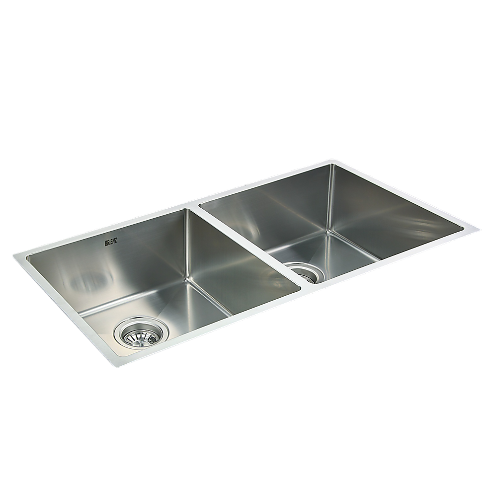 Vortaz 304 Stainless Steel 50/50 Double Kitchen Sink 865x440mm