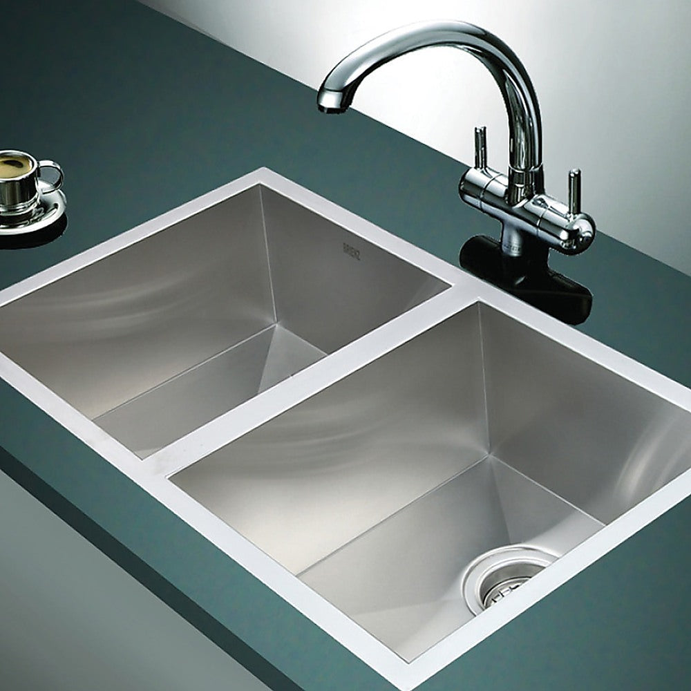 Vortaz 304 Stainless Steel Double Kitchen Sink 770x450mm