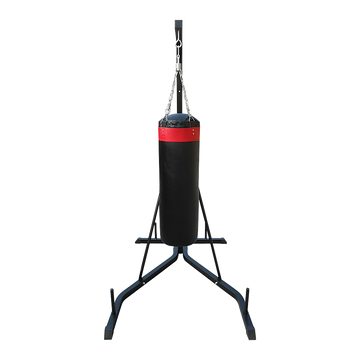Freestanding Punching Bag Stand Heavy Duty PU Leather 37kg Black