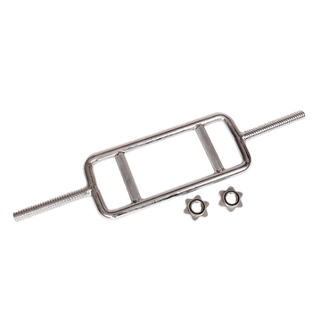 Chrome Tricep Bar for Targeted Arm Training Solid Steel with Knurled Grips