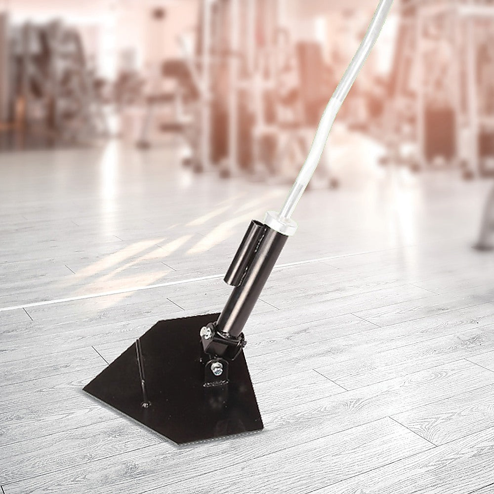 Russian Twist Swivel Core Trainer with Olympic Bar Holder Heavy-Duty Steel