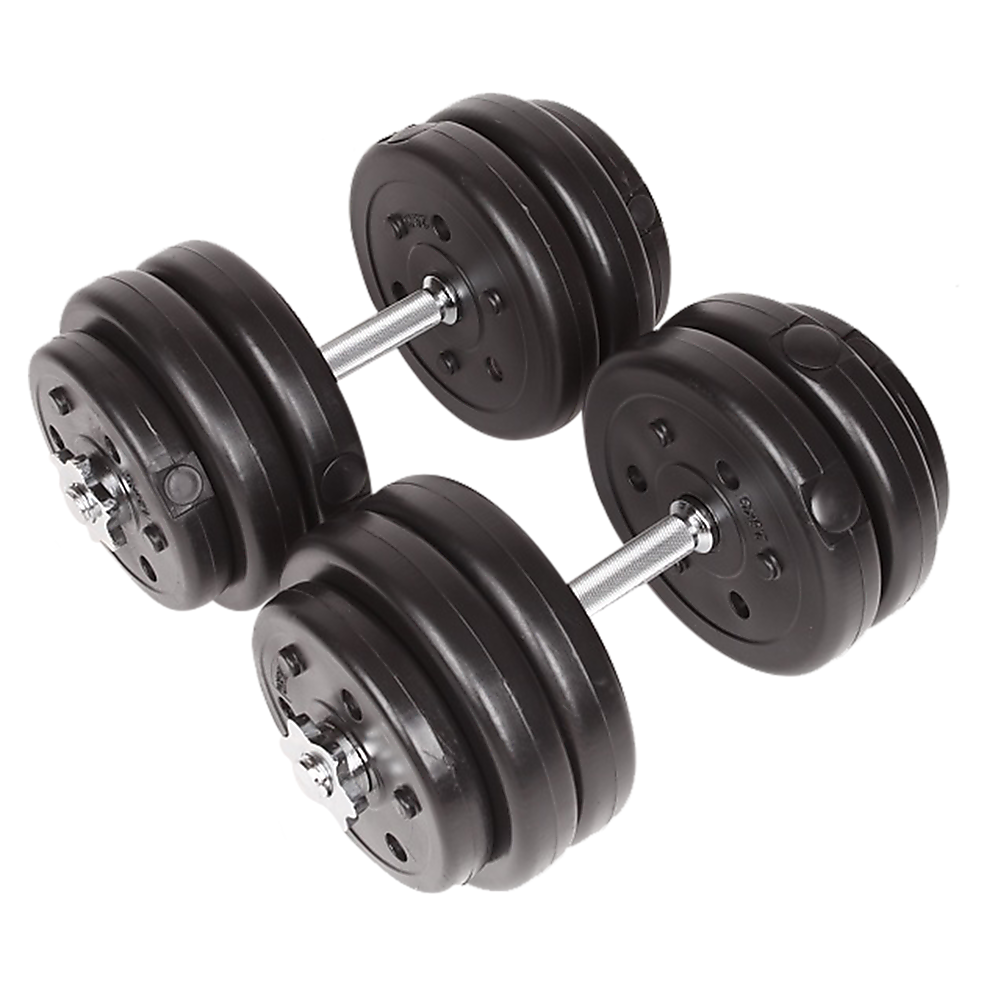 30KG Adjustable Dumbbell Set with Spinlock Collars Home Gym Strength Training