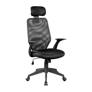Salvatore Angelotti High Back Mesh Office Chair with Headrest Black