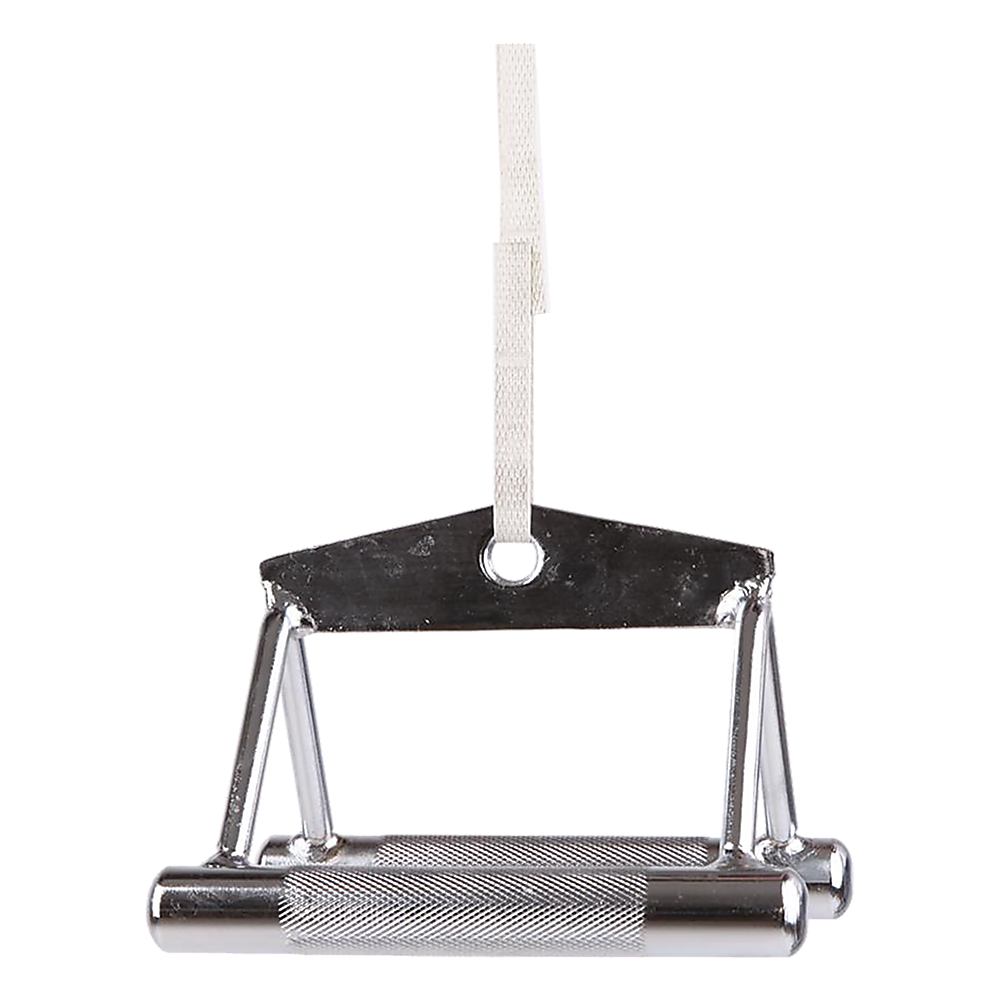 Triangle Cable Attachment Handle for Gym Machines Chrome Steel