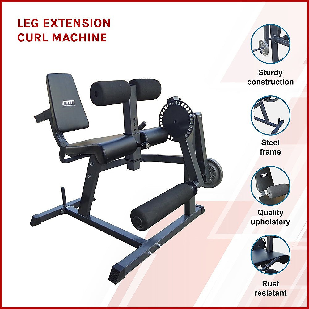 Leg Extension Curl Machine Adjustable Home Gym Workout 100kg