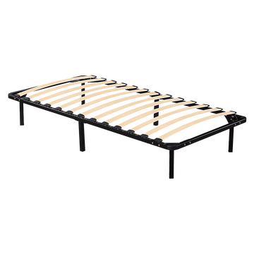 Steel Single Metal Bed Frame Black Finish 250kg