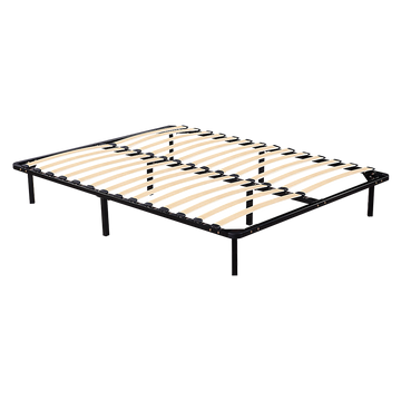 Salvatore Angelotti Steel Bed Frame Queen with Wooden Slats 153 x 203cm