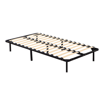 Steel King Single Bed Frame 250kg Black
