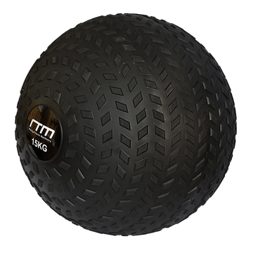 Tyre Thread Slam Ball 15kg Non-Bounce Textured Surface Gym Fitness