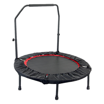 Randy Travis Machinery Rebounder Trampoline with Adjustable Handle 101cm Black