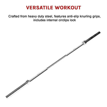 Randy Travis Machinery Olympic Barbell 700lb Rated 20kg Chrome