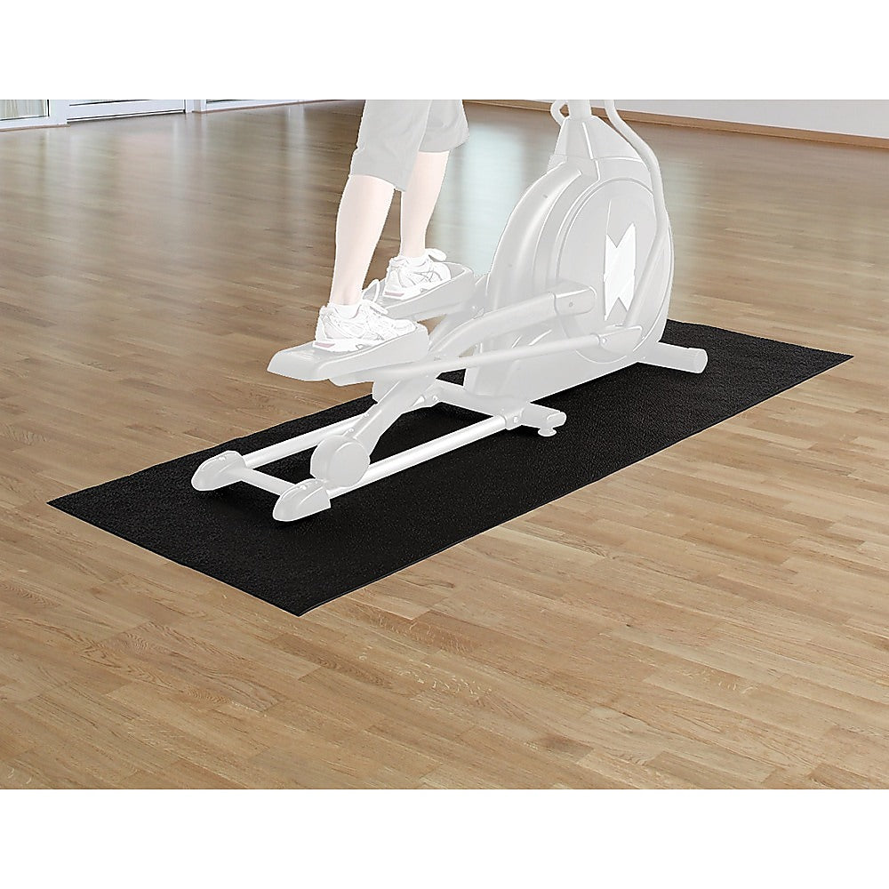 Gym Rubber Floor Mat 200cm x 100cm Protect Floors Reduce Vibration