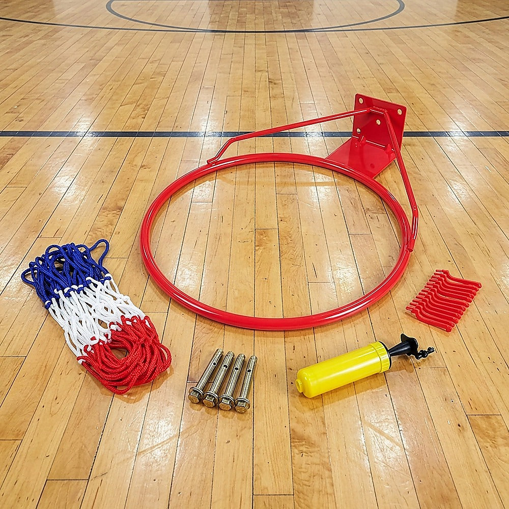 Pro Size Wall Mounted Basketball Hoop 45cm Official Ring with Net