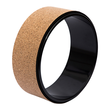 Cork Yoga Wheel for Back Chest Hips Stretch Training 13x32x32cm