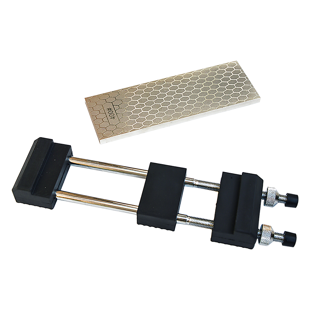 Vortaz Double-Sided Diamond Knife Sharpener 400/1000 Grit with Holder