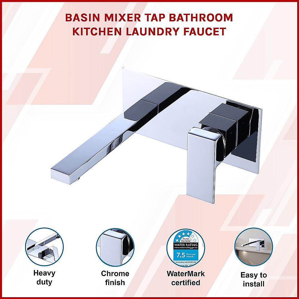 Della Francesca Basin Mixer Tap WELS 4 Star Chrome