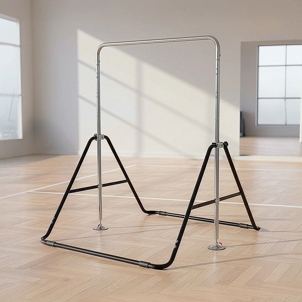 Randy Travis Machinery Kids Gymnastics Horizontal Bar Adjustable 128cm Black