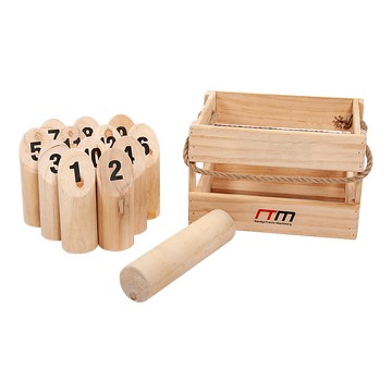 Wooden Number Toss Game Set with Carry Case Outdoor Party