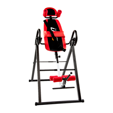 Foldable Inversion Table for Back Pain Relief Home Gym 150kg Capacity Black