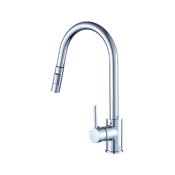 Della Francesca Pull-Out Kitchen Mixer Tap WELS 5 Star Chrome