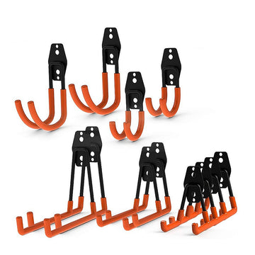 12 Pack Wall Mount Garage Hooks Heavy Duty Steel Tool Storage