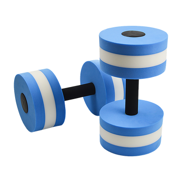 Water Aerobics Dumbbells EVA Foam Pair for Pool and Aquatic Fitness Blue