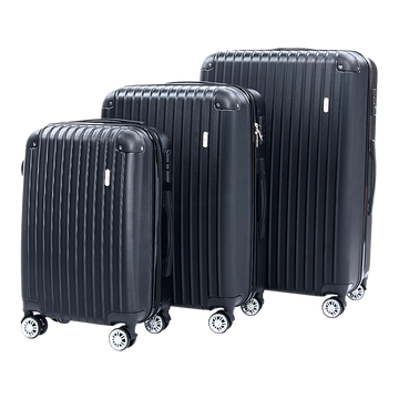 Delegate 3-Piece Luggage Set with TSA Lock 20 24 28 inch Black