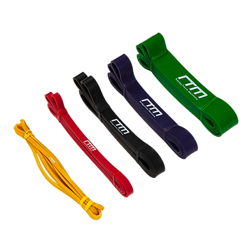 Resistance Band Loop Set 5-Pack Latex Gym Workout 5-125lb