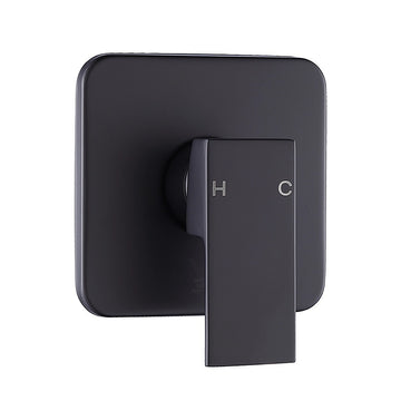 Della Francesca Bath Mixer Tap Square Design Brass Matte Black