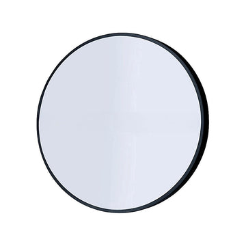 Della Francesca Round Wall Mirror Black 60cm