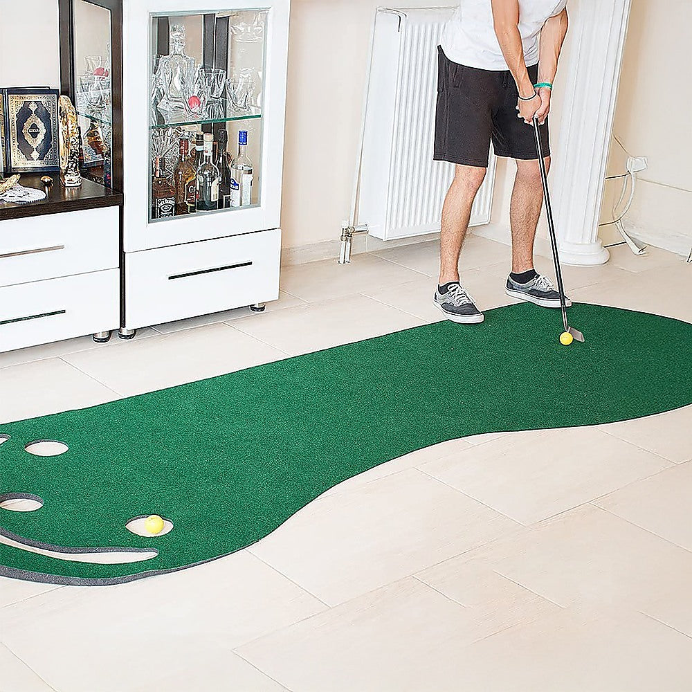 Golf Putting Green Practice Mat Par Three 95 x 275cm