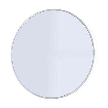 Della Francesca Round Wall Mirror White 80cm