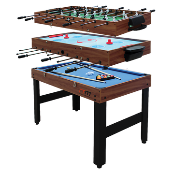3-in-1 Game Table Foosball Pool Hockey Family Fun MDF