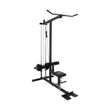 Plate Loaded Lat Pull Down Low Row Machine Heavy Duty Steel 150kg