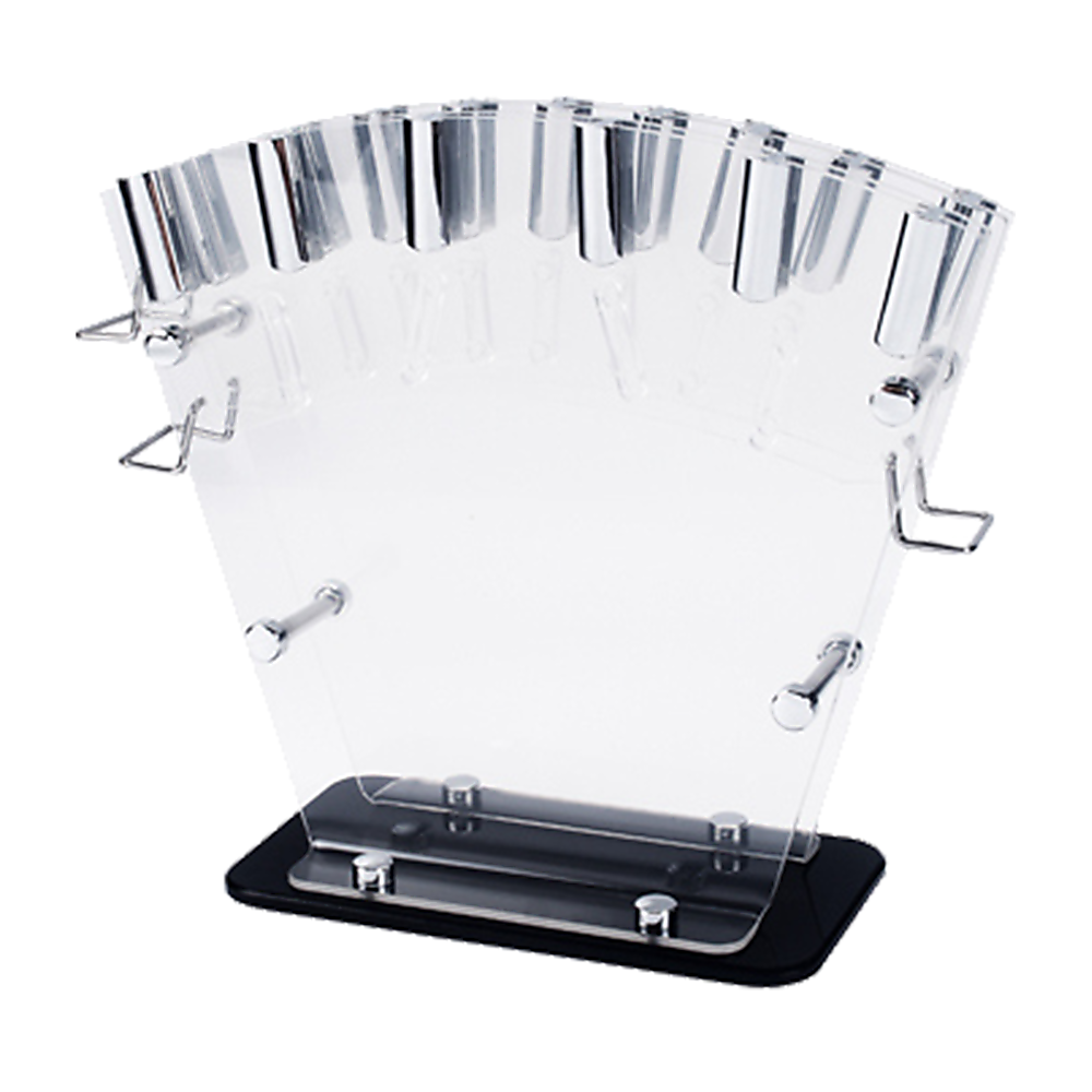 17-Piece Kitchen Knife Set with Block Sharpener Stainless Steel