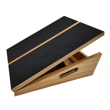 Adjustable Wooden Slant Board Yoga and Rehab Exercise 350lb Capacity