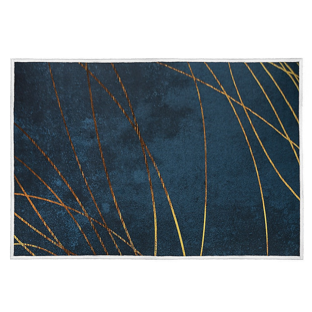 Vortaz Teal Floor Rug Modern Area Carpet Blue 200x300cm