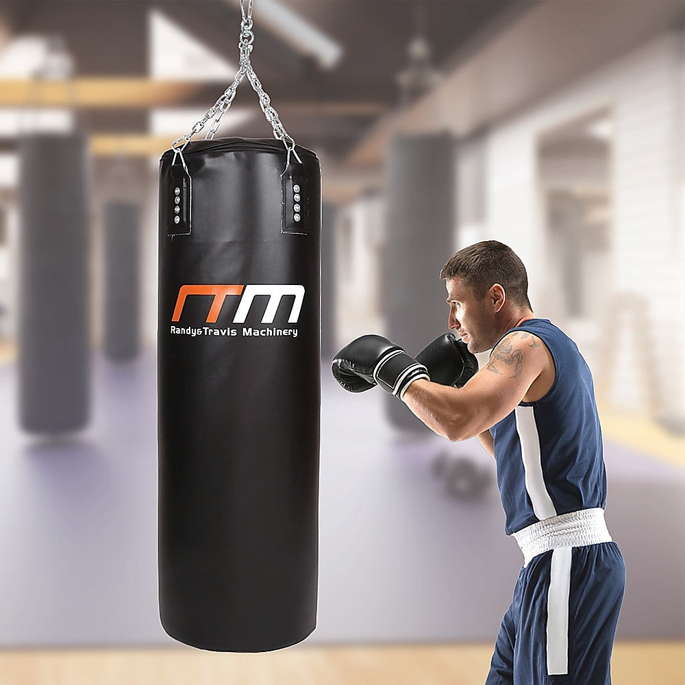 Heavy-Duty 37kg PU Leather Boxing Punching Bag 115cm