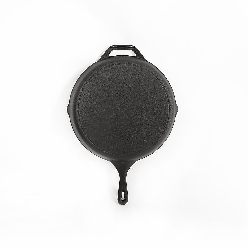 Pre-Seasoned Cast Iron Skillet 30cm Non-Stick for All Cooktops