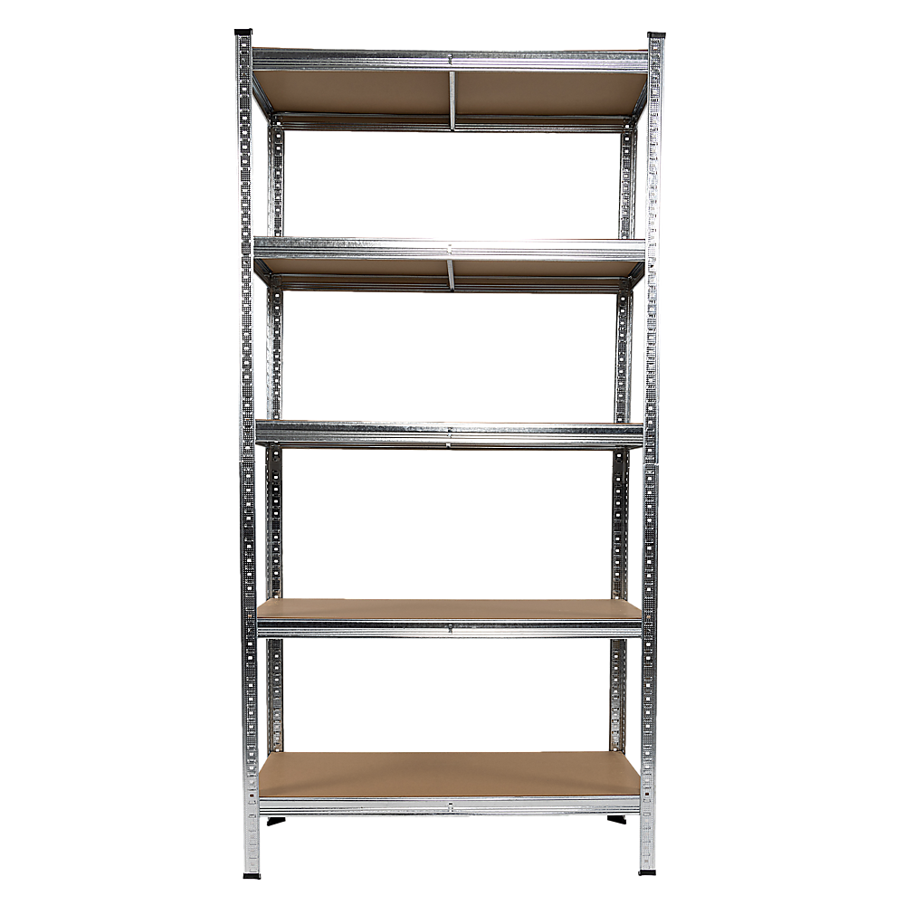 Vortaz Heavy Duty Garage Storage Shelf Rack 5-Tier 200kg Silver Steel