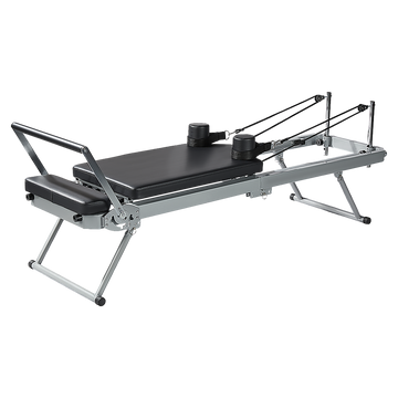 Pilates Reformer Machine Foldable Home Gym Aluminium Rail 135kg Capacity